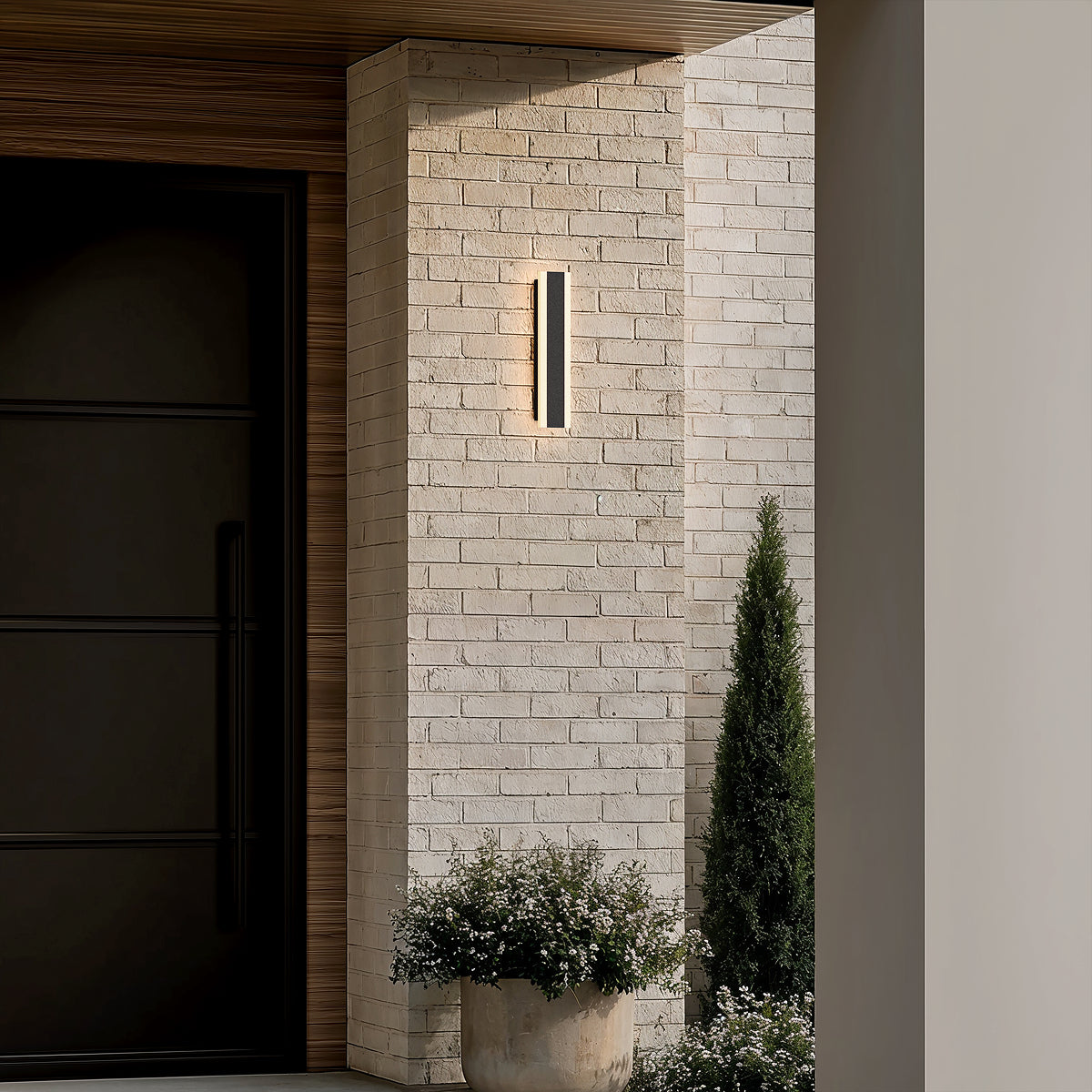 Modern Decor Acrylic Black Outdoor LED Wall Lights