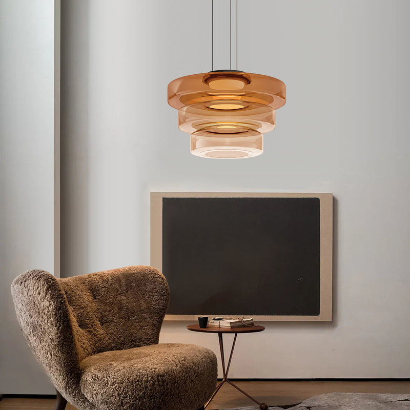 Modern Creative Round Glass Pendant Light