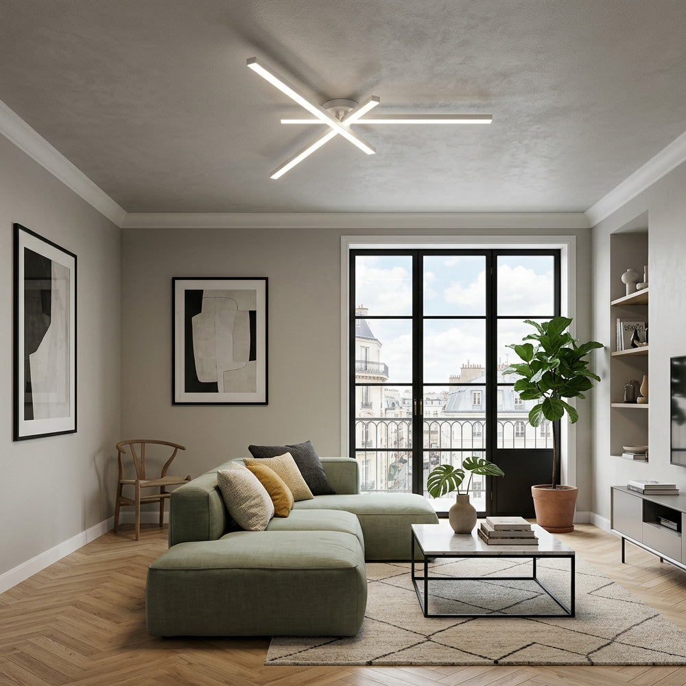 Modern Contemporary Abstract LED Ceiling Lights for Living Room Bedroom