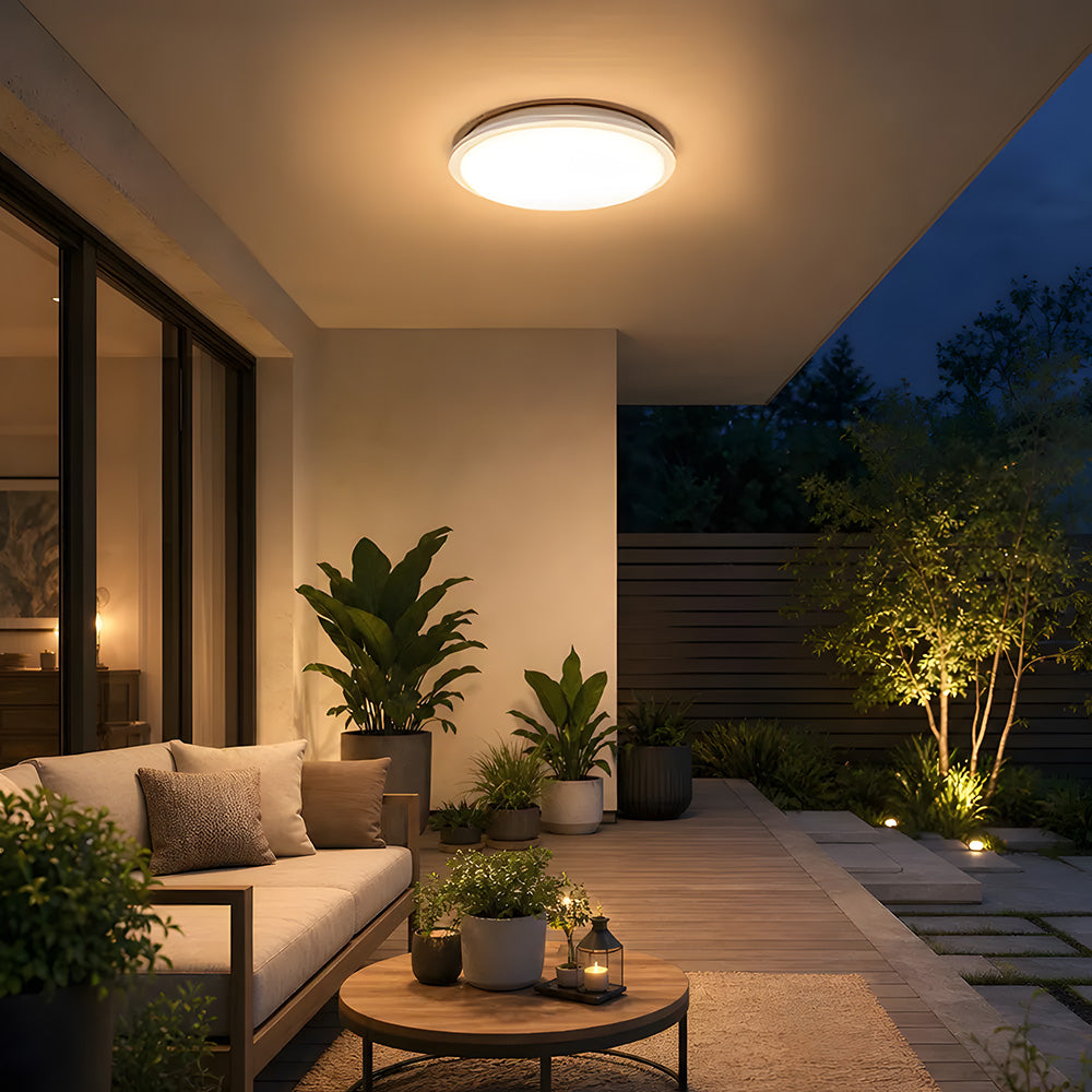 Modern Waterproof LED Outdoor Ceiling Lights for Porch Balcony
