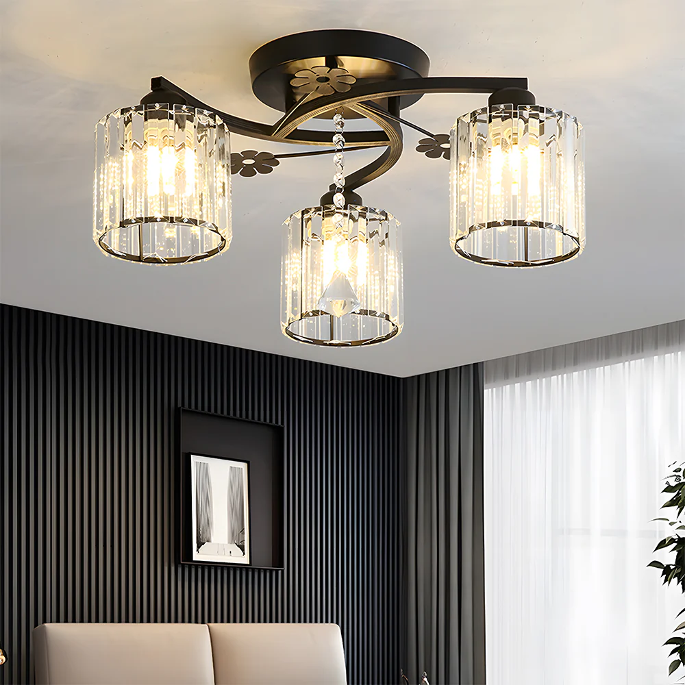Modern Black Hallway Flush Ceiling Lights