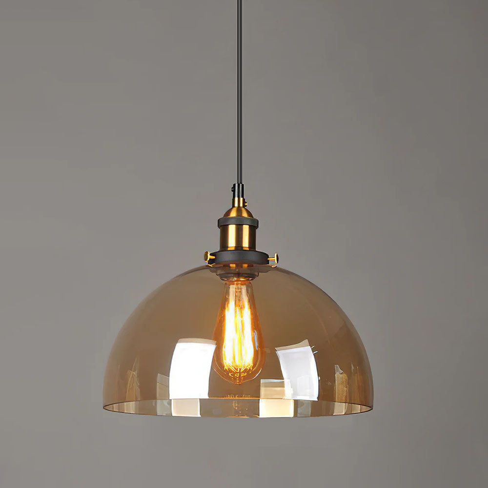 Nordic Clear Glass Bedside Pendant Light