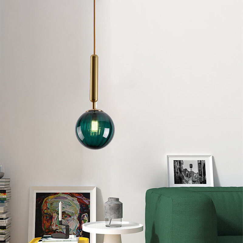 Colorful Glass Pendant Lights For Kitchen