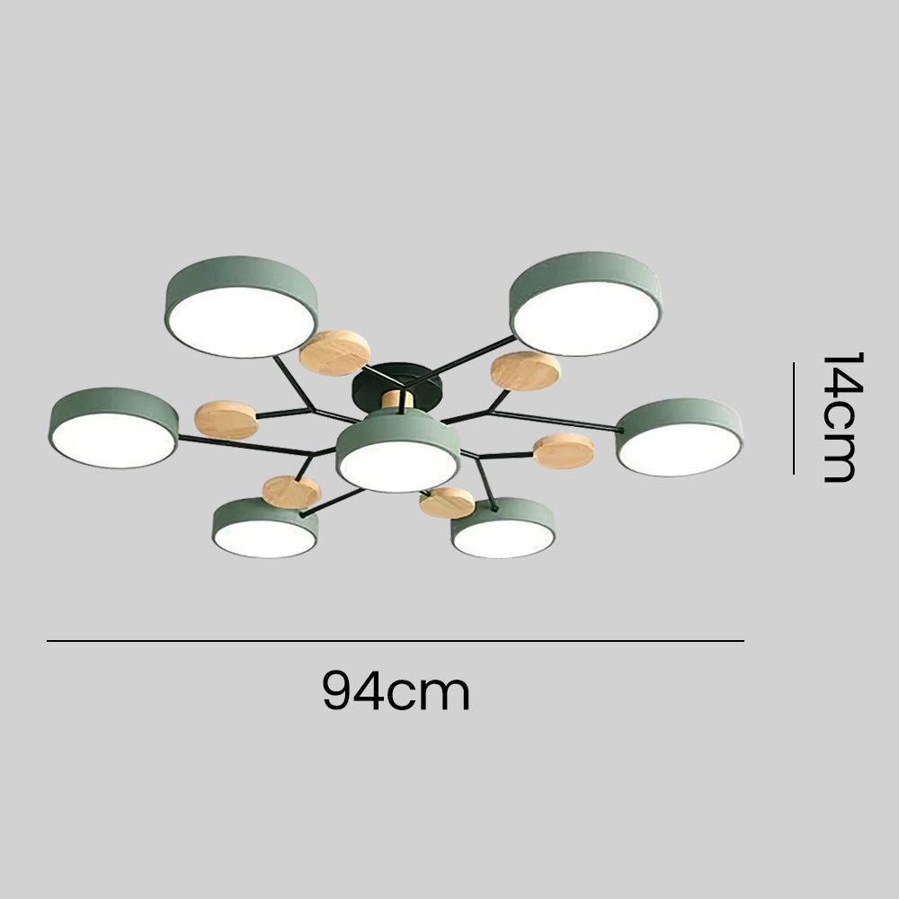 Green chandelier ceiling light living room led ceiling lights