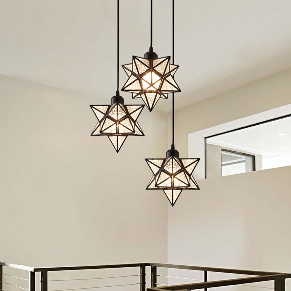 Decorative Star Shape Hallway Pendant Light