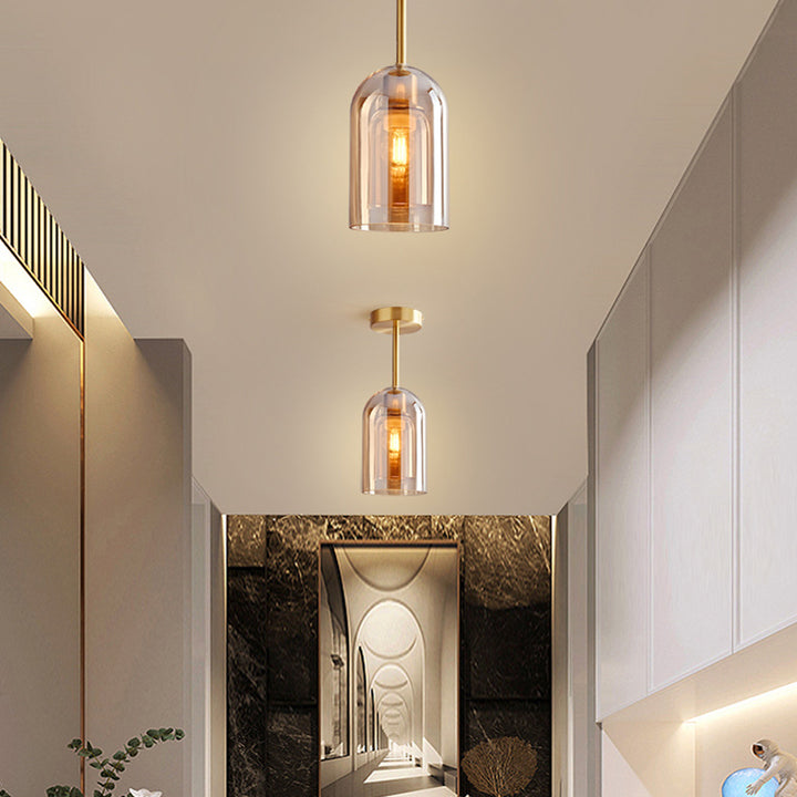 Clear Glass Hallway Pendant Lights