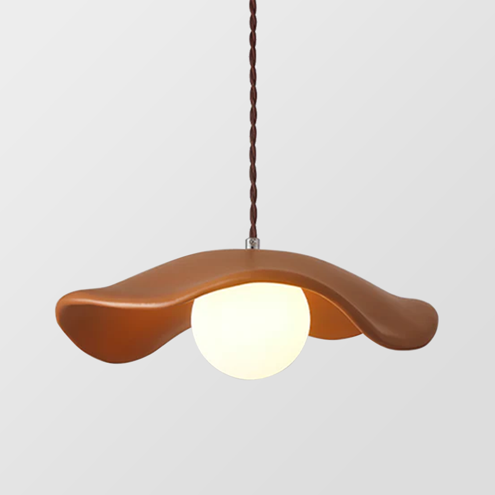 Modern Style Hat Shade Wabi-Sabi Pendant Light