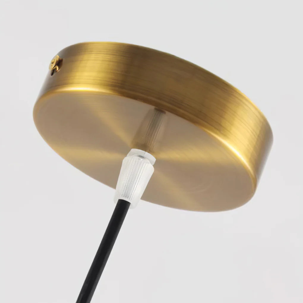Flying Saucer Walnut Round Creative Pendant Lamp