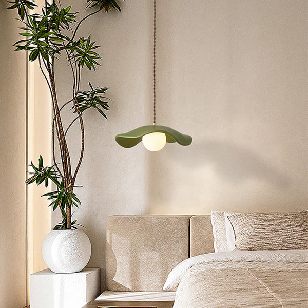 Modern Style Hat Shade Wabi-Sabi Pendant Light