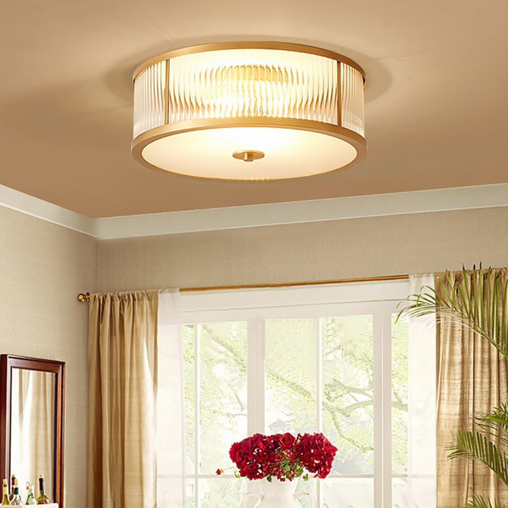 Modern Minimalism Glass Round Ceiling Lamps