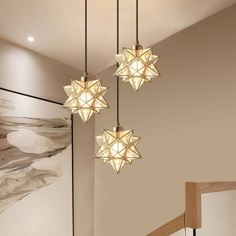 Decorative Star Shape Hallway Pendant Light