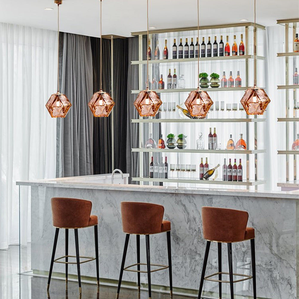 Modern Simple Glass Hanging Light Dining Room Pendant Light