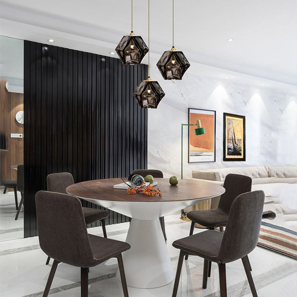Modern Simple Glass Hanging Light Dining Room Pendant Light