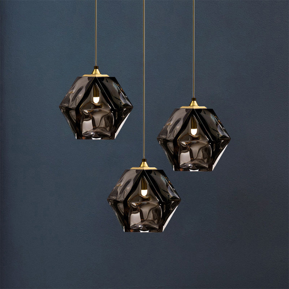 Modern Simple Glass Hanging Light Dining Room Pendant Light