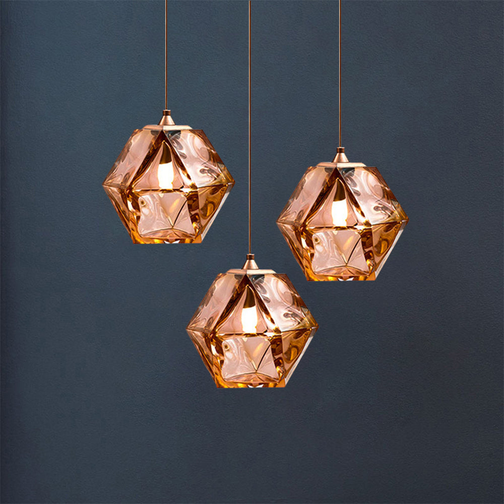 Modern Simple Glass Hanging Light Dining Room Pendant Light
