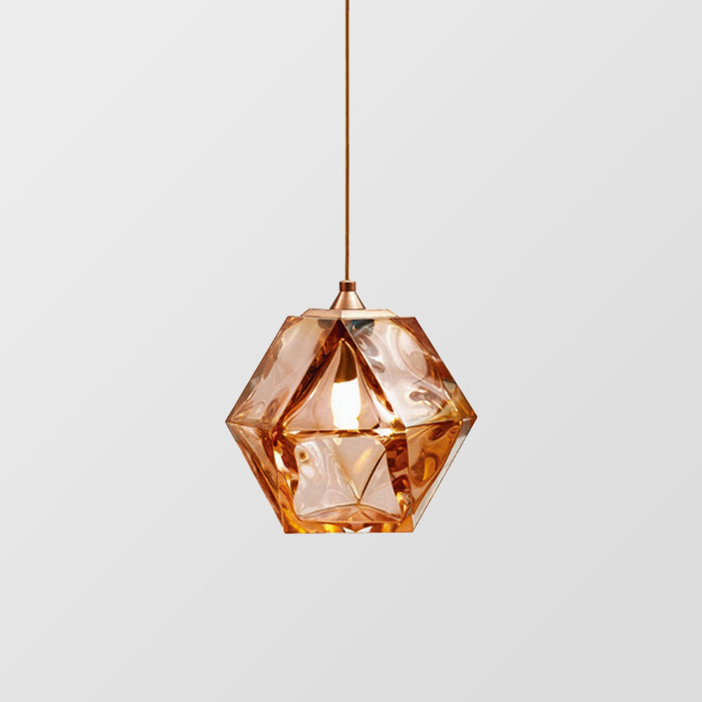 Modern Simple Glass Hanging Light Dining Room Pendant Light