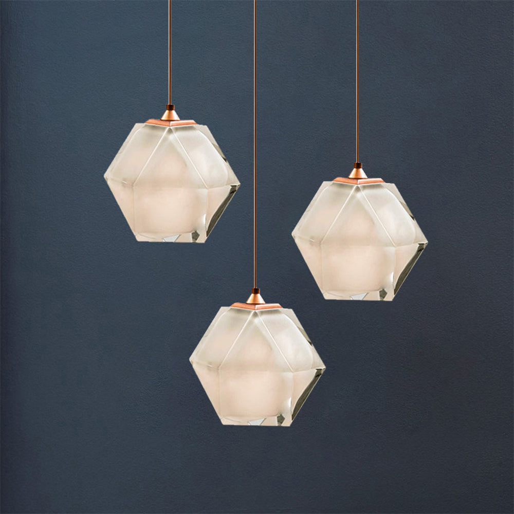 Modern Simple Glass Hanging Light Dining Room Pendant Light