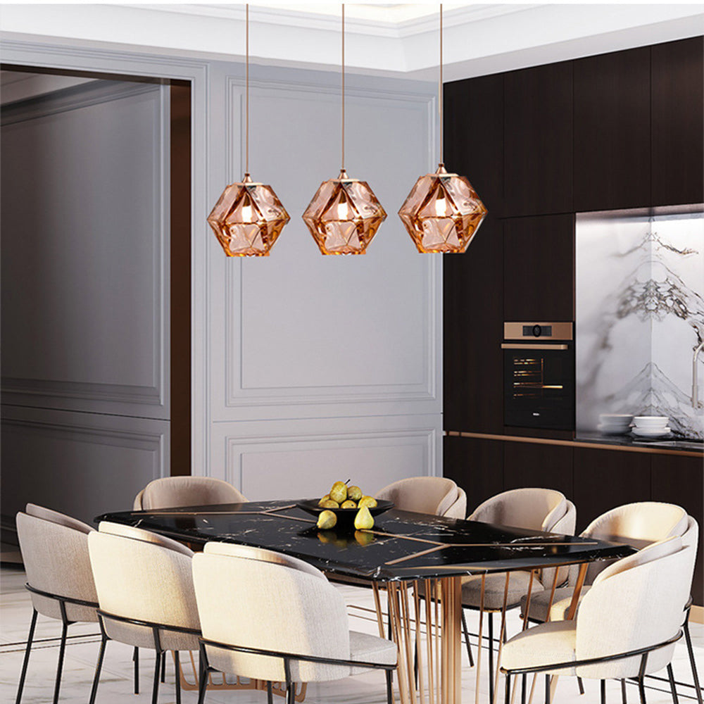 Modern Simple Glass Hanging Light Dining Room Pendant Light
