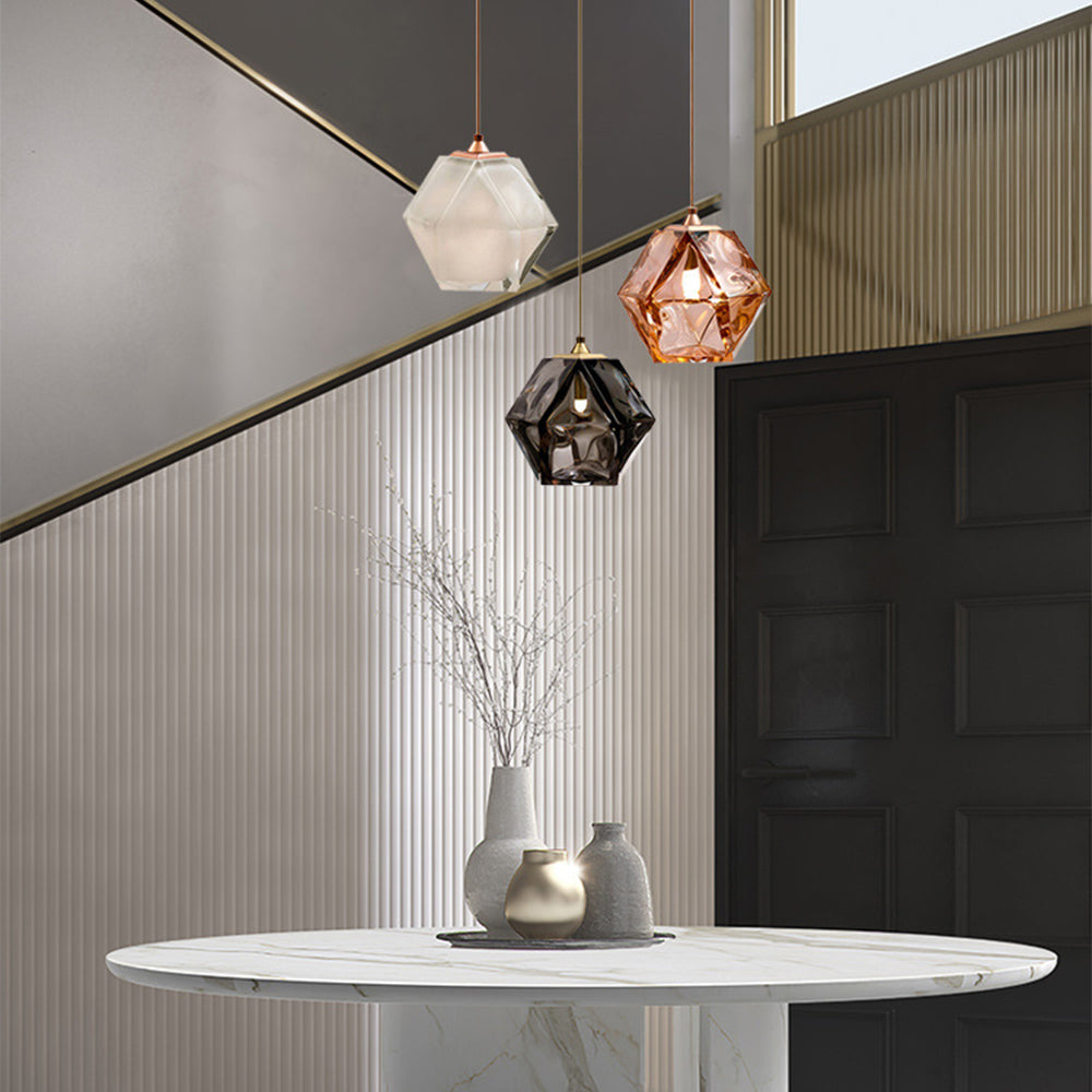 Modern Simple Glass Hanging Light Dining Room Pendant Light