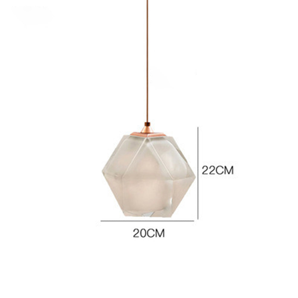 Modern Simple Glass Hanging Light Dining Room Pendant Light
