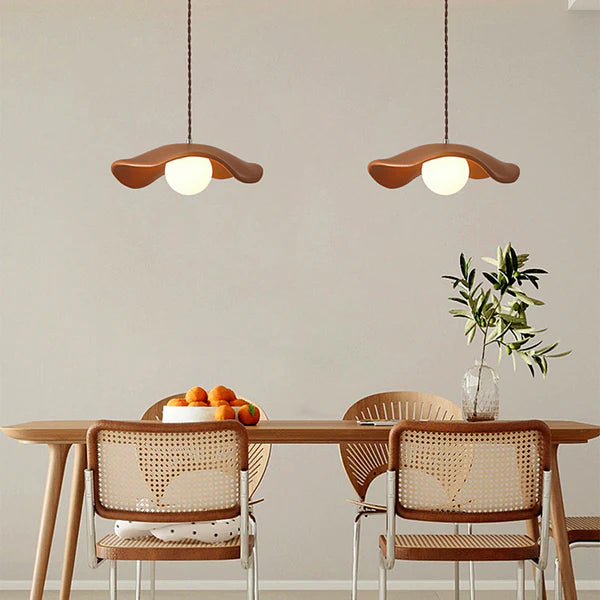 Modern Style Hat Shade Wabi-Sabi Pendant Light
