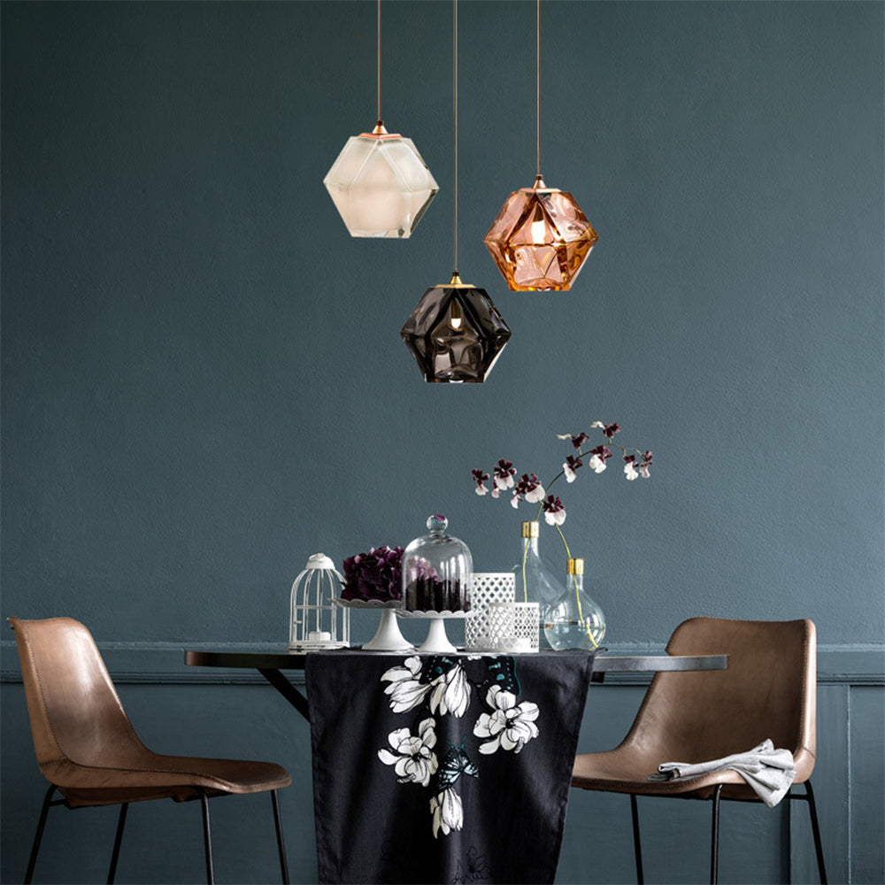 Modern Simple Glass Hanging Light Dining Room Pendant Light