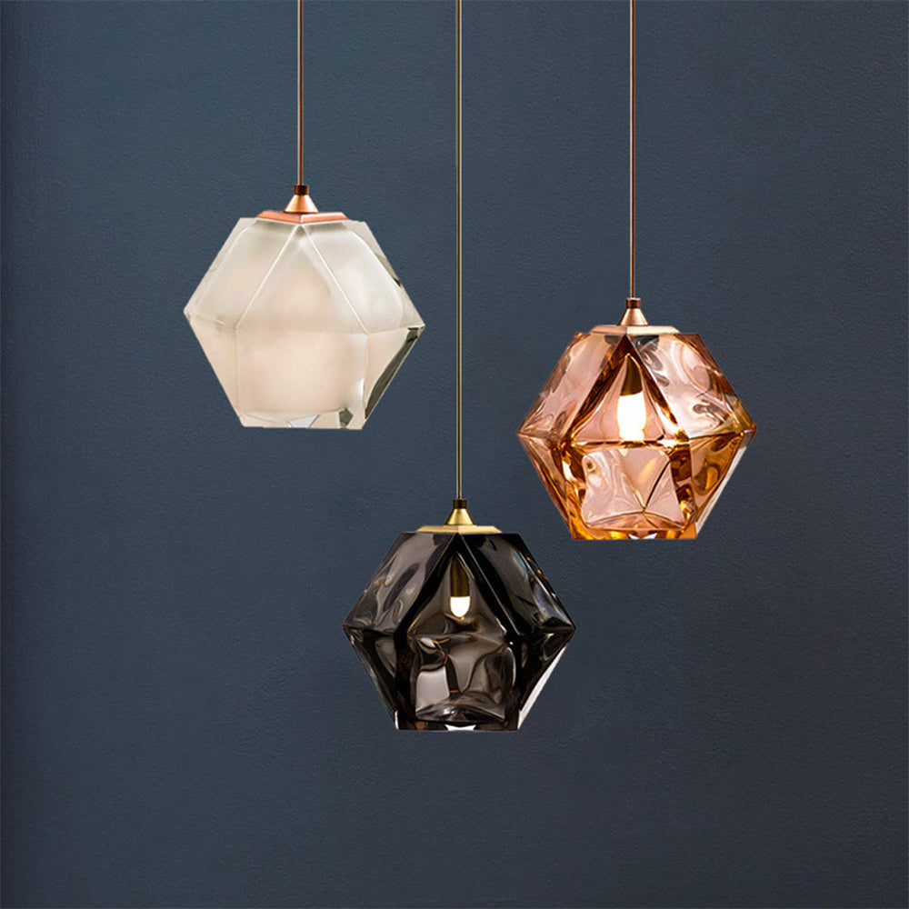 Modern Simple Glass Hanging Light Dining Room Pendant Light