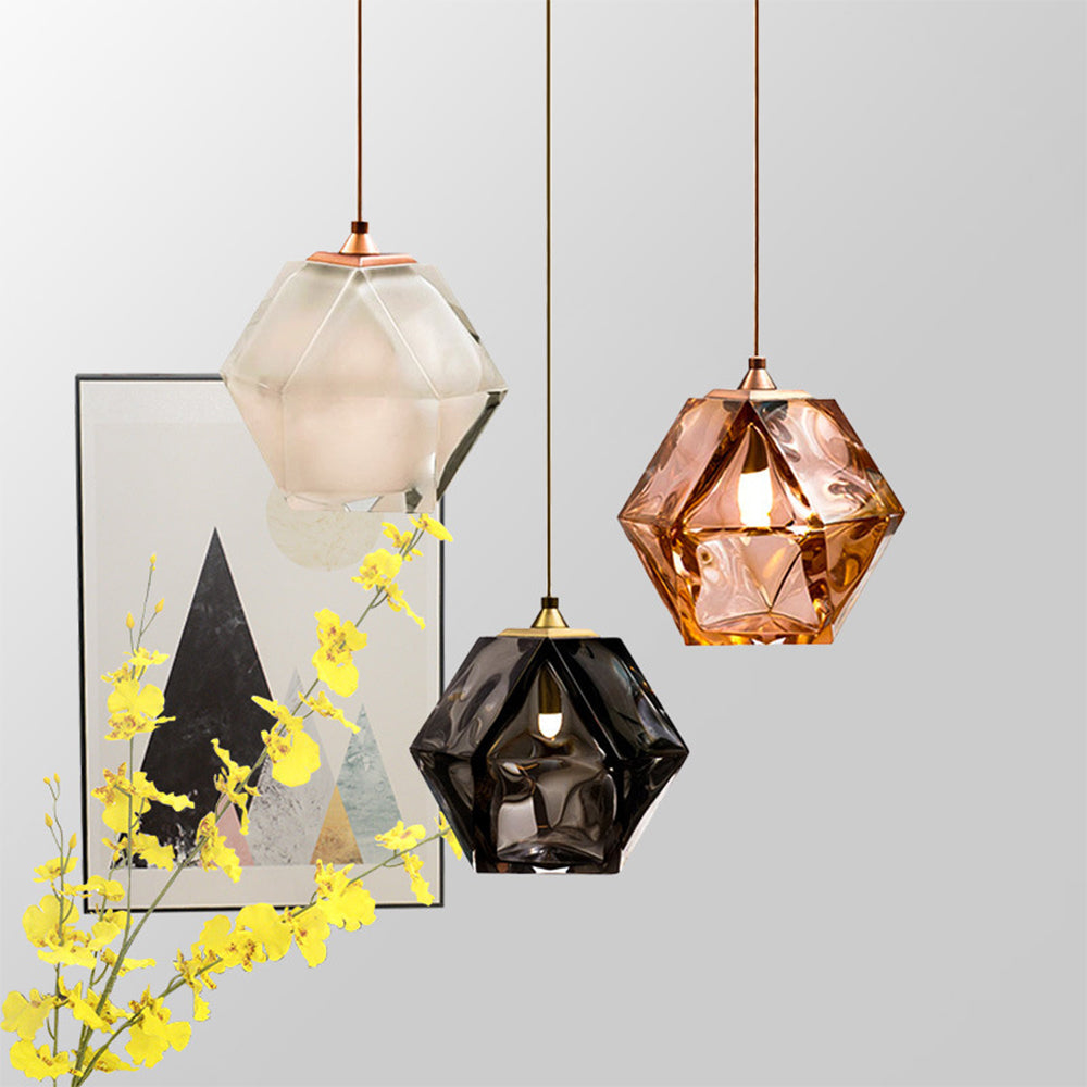 Modern Simple Glass Hanging Light Dining Room Pendant Light