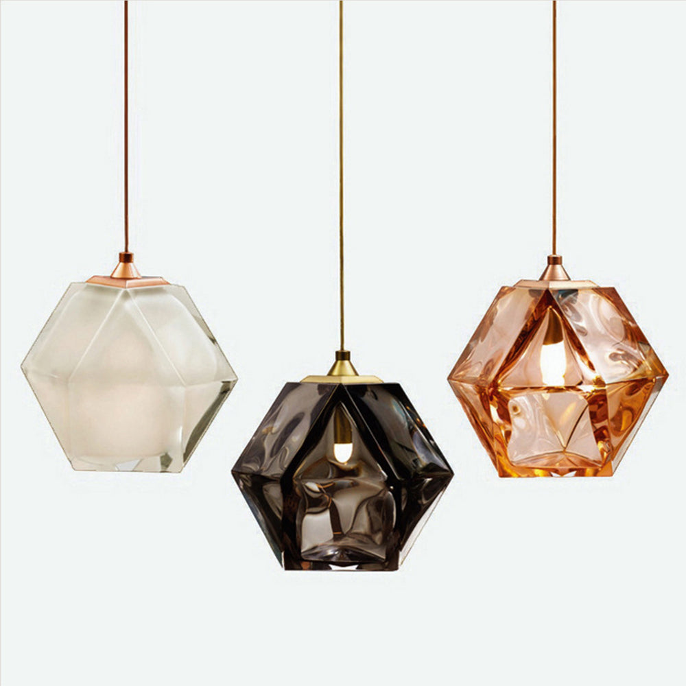 Modern Simple Glass Hanging Light Dining Room Pendant Light