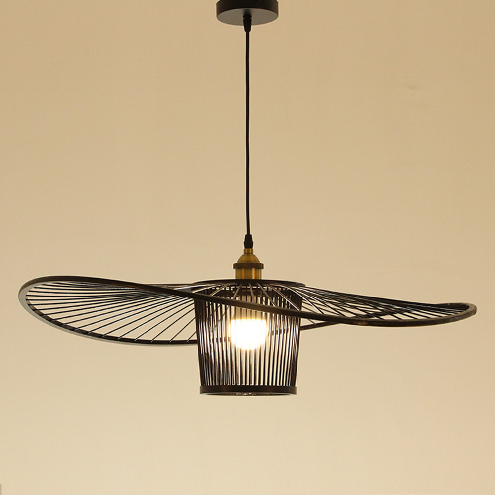 Vintage Bamboo Woven Wicker Handmade Rattan Pendant Light