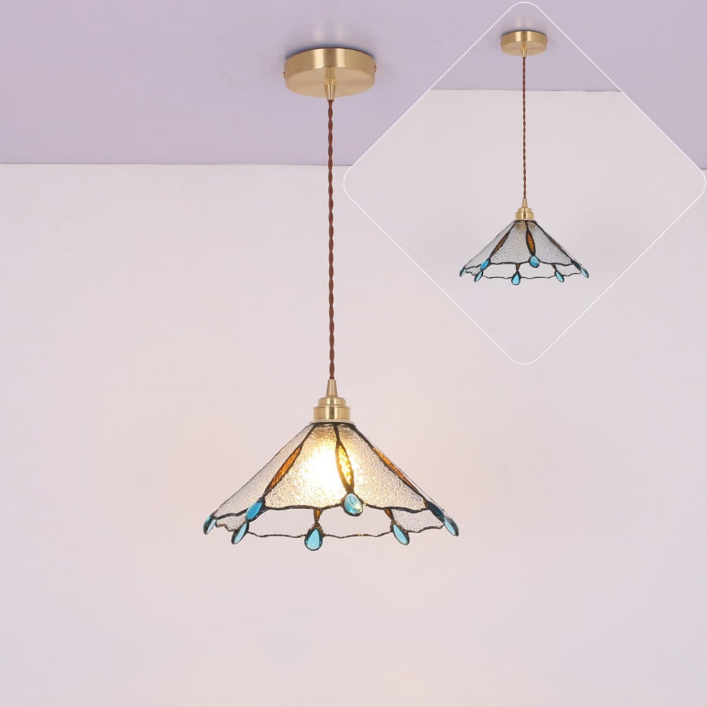 Retro Stained Glass Tiffany Pendant Light -Homdiy