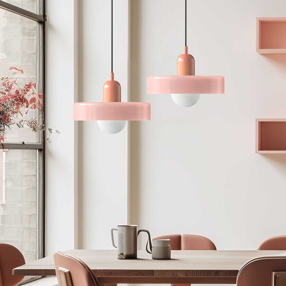 Bauhaus Modern Art Decor Colorful Glass Ceiling Pendant Light