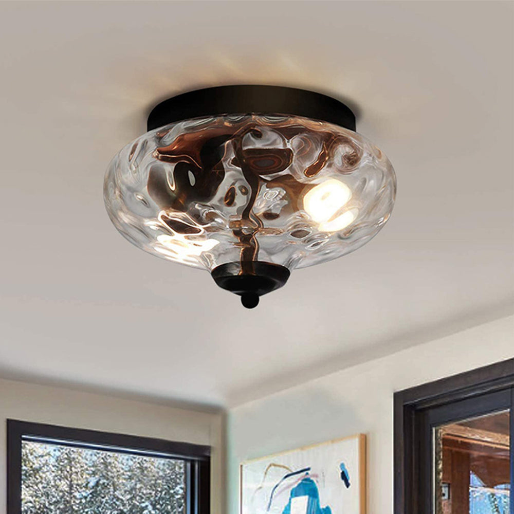 Vintage Glass Shade Hallway Ceiling Lights