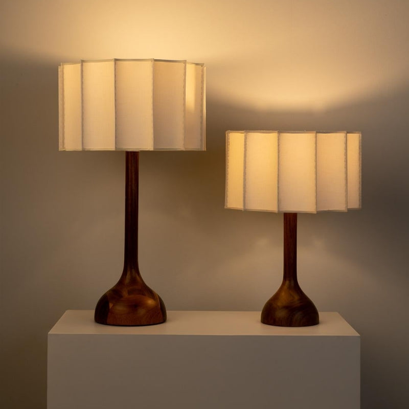Wabi Sabi Designer Wood Table Lamp