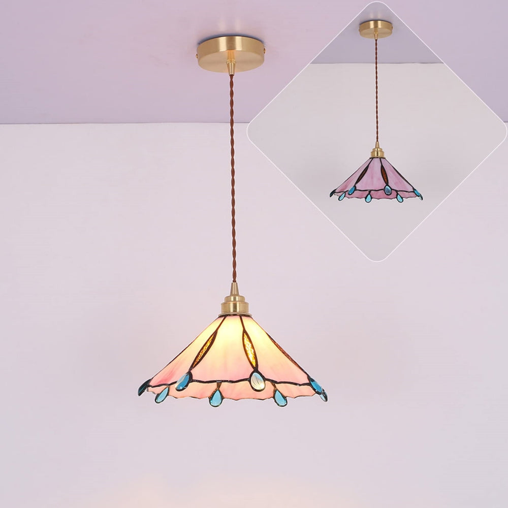 Retro Stained Glass Tiffany Pendant Light -Homdiy