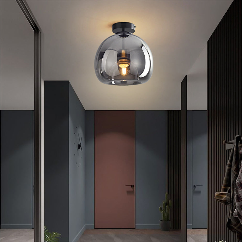 Lampsmodern Ceiling Lamp Modern Retro Copper Glass Hallway Ceiling Light lampsmodern-ceiling-lamp-modern-retro-copper-glass-hallway-ceiling-light