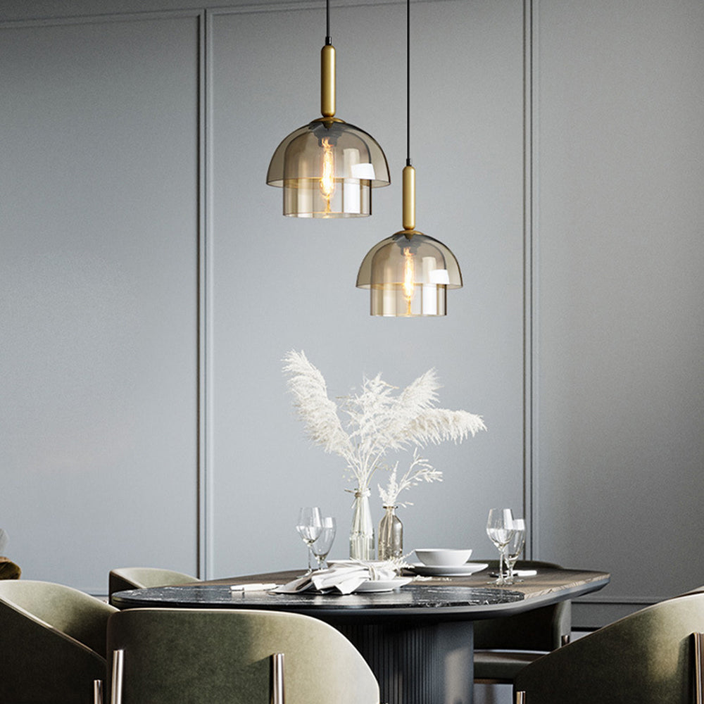 Modern Simple Glass Dome Ceiling Pendant Lights