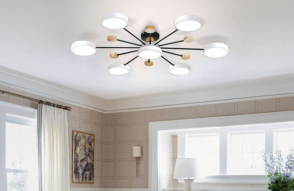 semi flush mounted ceiling light