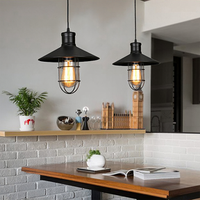 Vintage Industrial Farmhouse Black Hanging Lamp for Kitchen Island