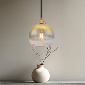 Modern Simple Colorful Glass Hanging Lamp