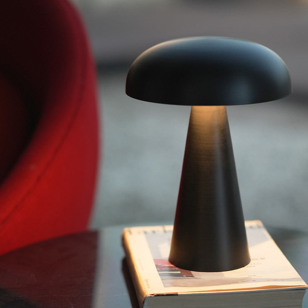 Danish Mushroom Metal Acrylic Rechargeable Dimmable Lamp for Study Bedroom