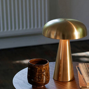 Danish Mushroom Metal Acrylic Rechargeable Dimmable Lamp for Study Bedroom