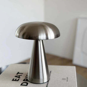 Danish Mushroom Metal Acrylic Rechargeable Dimmable Lamp for Study Bedroom