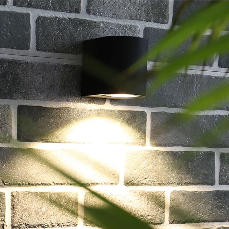 IP65 Black Square LED Outdoor Wall Lights