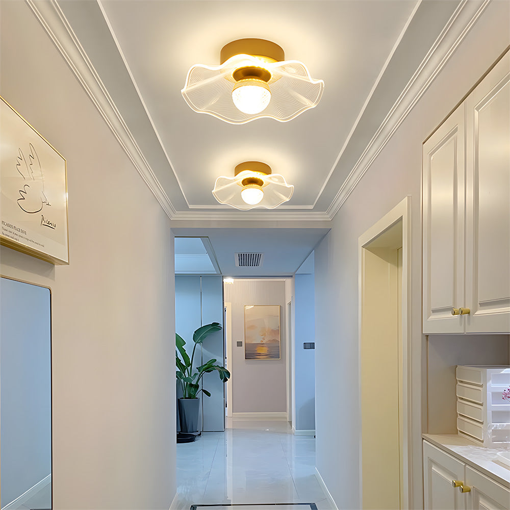 Contemporary Gold Luxurious LED Ceiling Light For Living Room