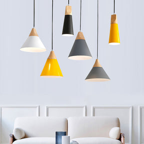 Nordic Simple Dining Room Colorful Pendant Lights