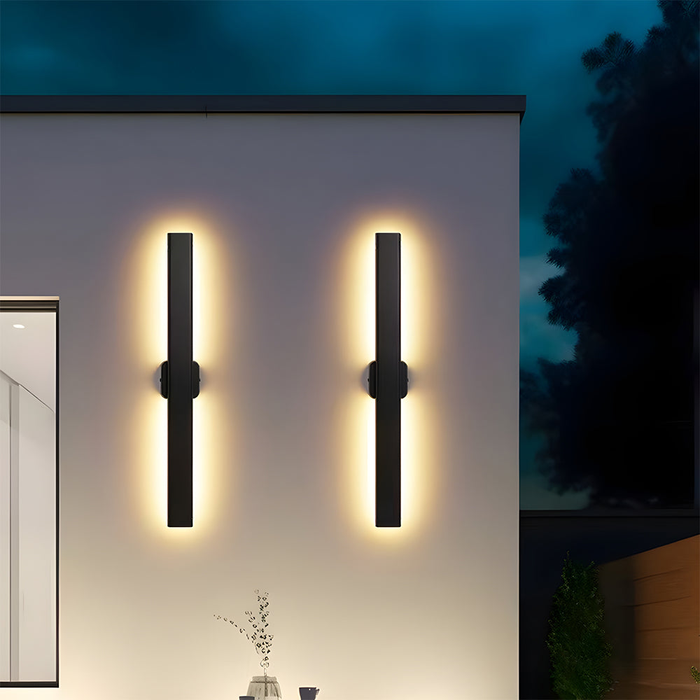IP65 Waterproof Contemporary Black Outdoor Wall Lights