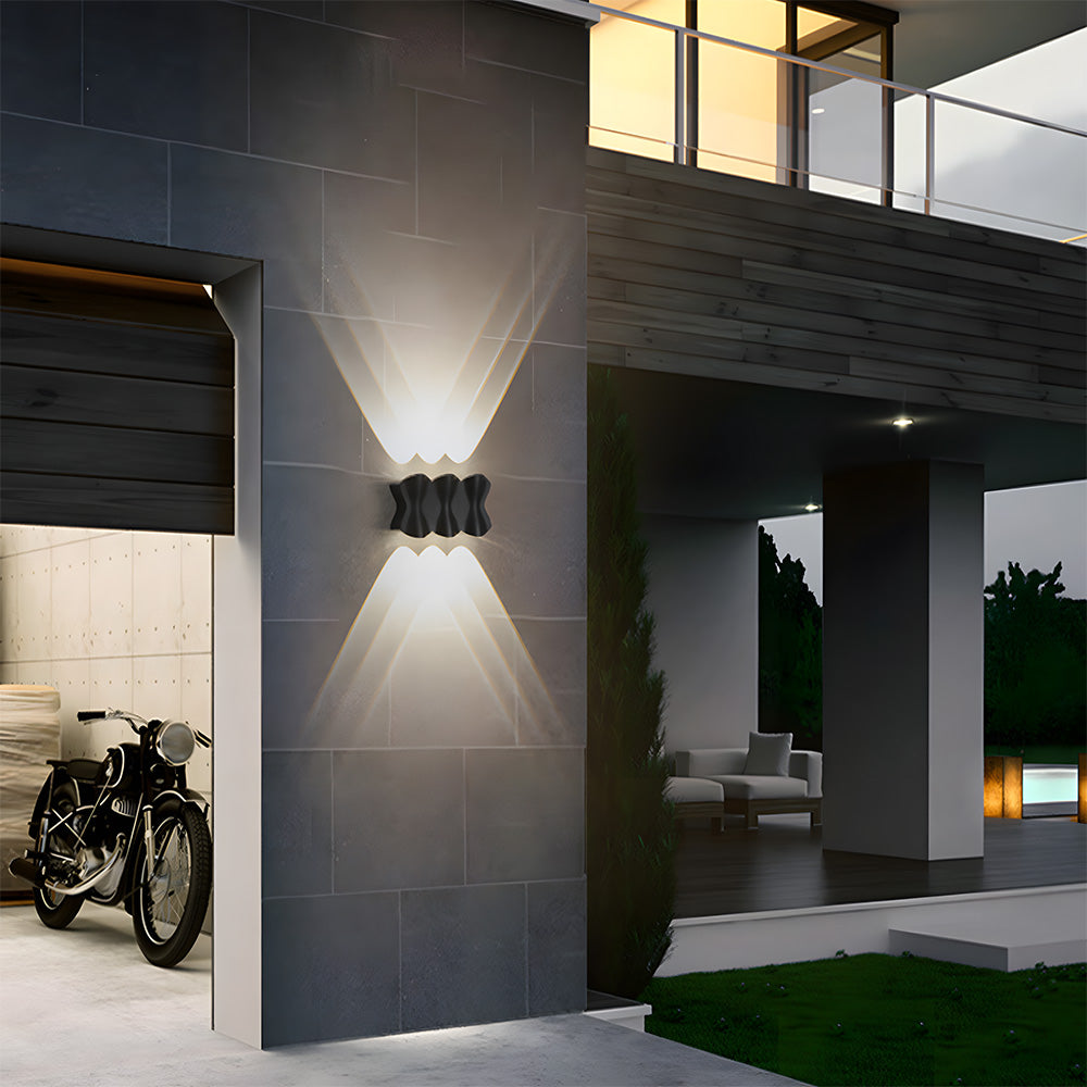 Modern Outdoor LED Up and Down Wall Lights for Garage Patio