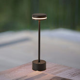 Modern I-Shaped Metal Rechargeable Dimmable Touch Table Lamp for Bedroom Tea Room