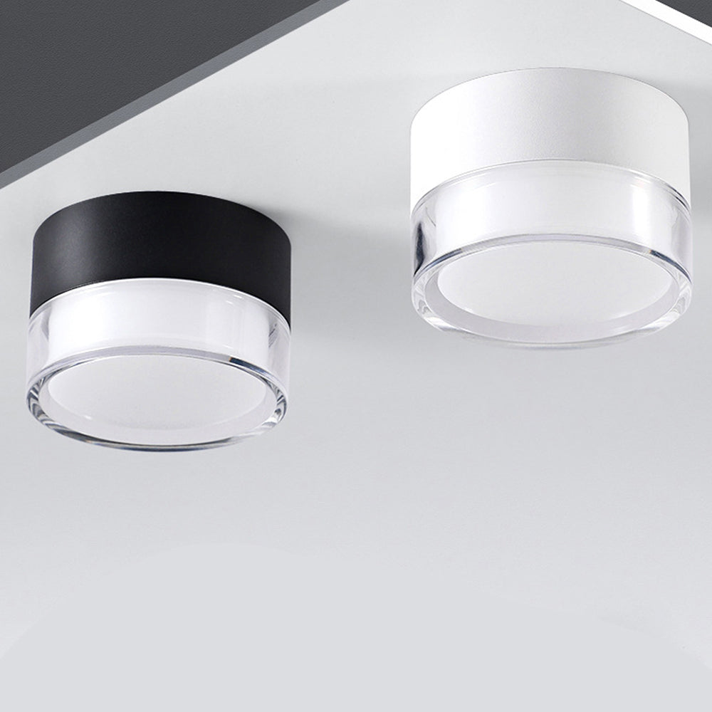 Compact Black and White Hallway LED Ceiling Downlights